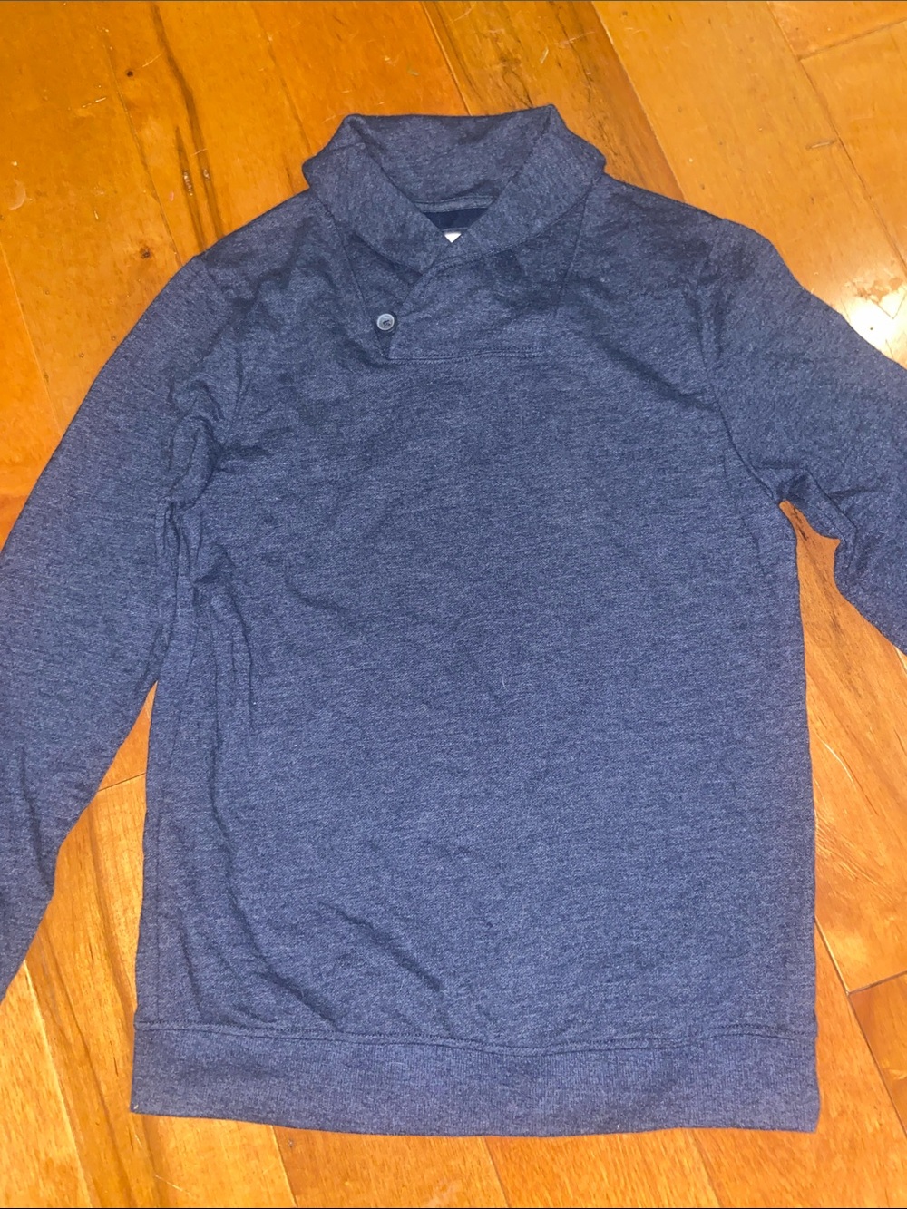 Cat & Jack Boys Navy Blue Shawl Collar Hoodie